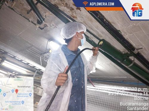 Destape y sondeo de cañerías en Bucaramanga — AG Plomería